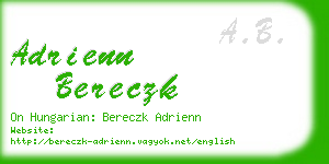 adrienn bereczk business card